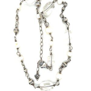 Silpada Quartz/Pearl Necklace (Sterling Silver 925)